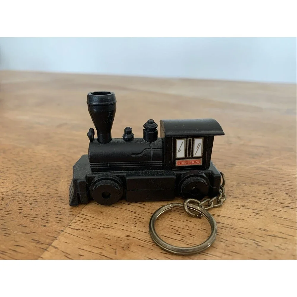 Vintage Advertising keychain steam train neopul yoshitsune taiwan locomotive‎